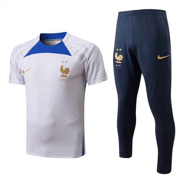 Trikot Frankreich Komplett-Set 2022-2023 Weiß